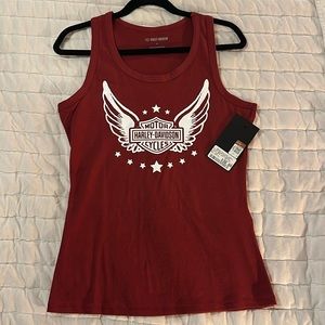 Harley-Davidson tank red wounded warrior project new with tags